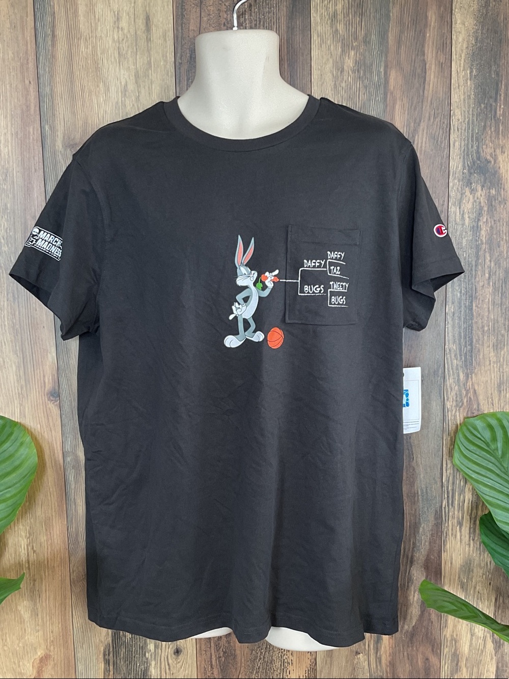 Champion March Madness Space Jam 30th Anniversary Graphic Pocket Tee